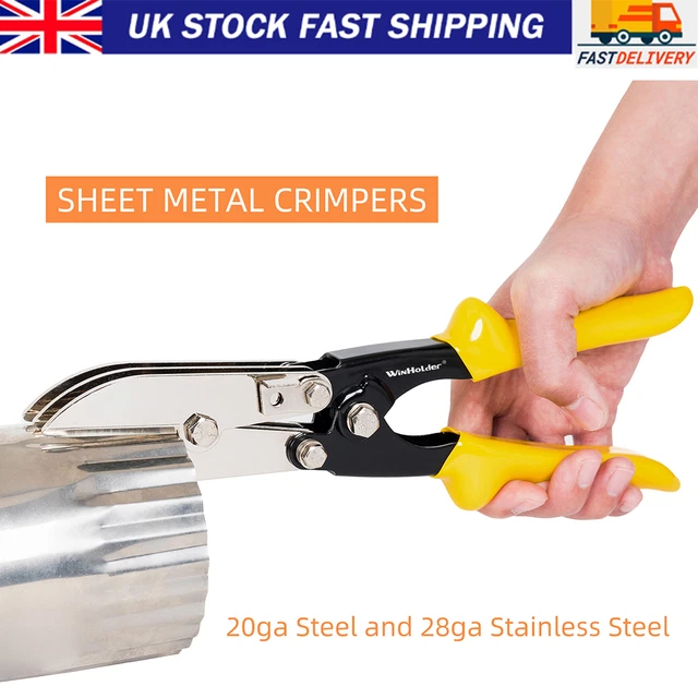 5 BLADE CRIMPER for Ductwork Pipe & Sheet Metal Crimps 24 & 28 Crimping