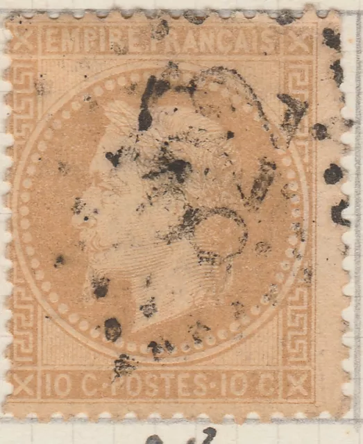 Francia Frankreich France 1868 Napoleon 10c Used Stamp Y&T 28B €8 A23P11F11771