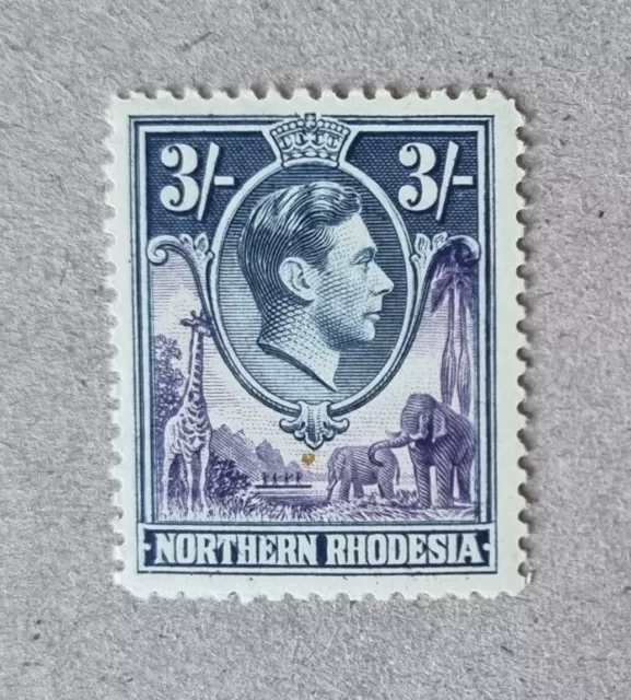 STAMPS NORTHERN RHODESIA 1938 KGVI 3/- U/MINT - #7763a