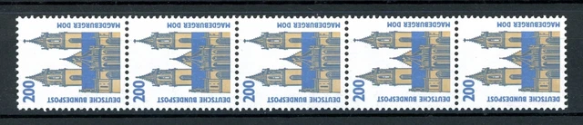 Bund Rollenmarken 5er Streifen 1665 R I postfrisch Nr. 200 #JM368