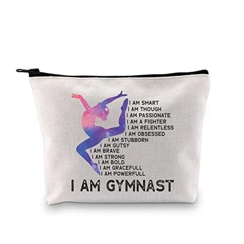 GJTIM Gymnastics Girls Cosmetic Bag Gymnastic Sport Lover Gift Gymnastics Gif...