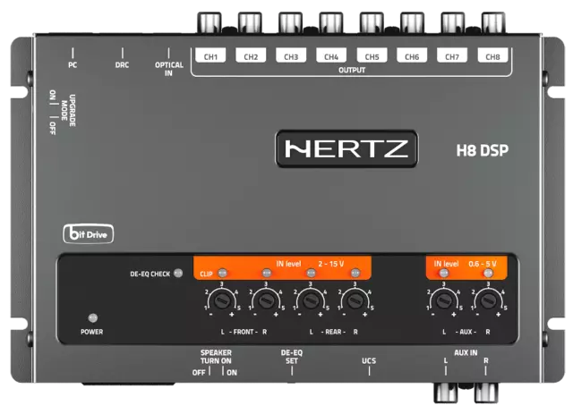 Hertz H8 Dsp DRC Prozessor Klingen Digital 8 Kanal + Fernbedienung Remote 2