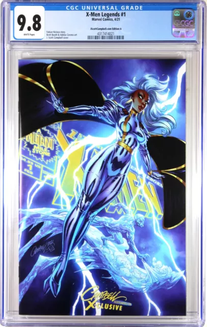 X-Men Legends #1 (J. Scott Campbell Exclusive Variant A) ~ Cgc Graded 9.8 Nm/M