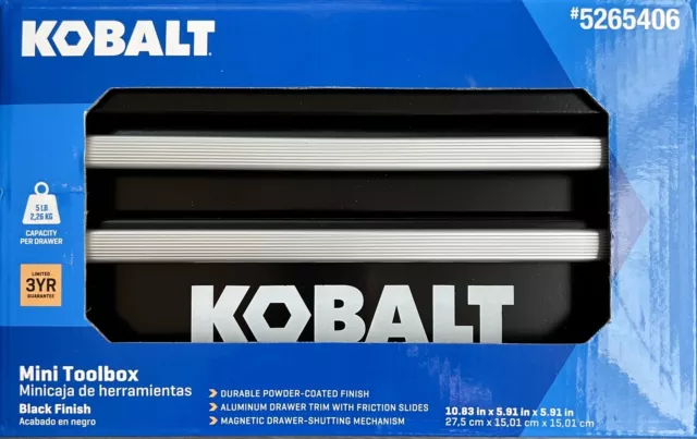 25th Anniversary Kobalt Mini Tool Box Black Finish New
