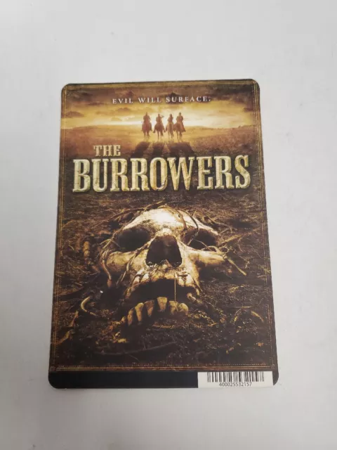 The Burrowers BLOCKBUSTER SHELF DISPLAY DVD BACKER CARD ONLY 5.5"X8"