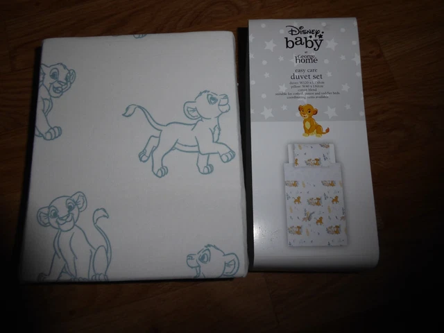 THE LION KING SIMBA Set Copripiumone Bambino Culla Letto Junior 120x150 cm NUOVO