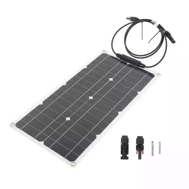 80W Solar Panel 18V Off Grid Power For Car Battery Camper RV Home Garden 2.7A