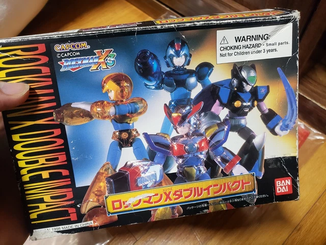 1996 Megaman ROCKMAN X3 Double Impact Armor model 4 FIGURES lot vintage zero new