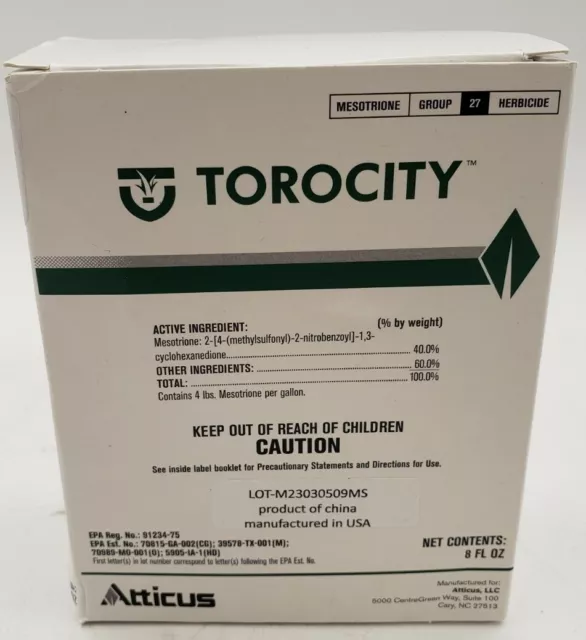 Torocity Turf Herbicide - Mesotrione Concentrate (8 oz) by Atticus