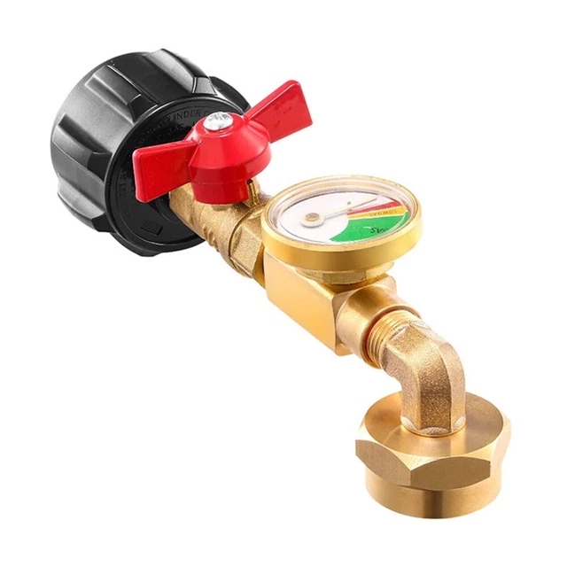 Vanne D'arrêt Pour Climatiseur - Laiton, 3 Voies, 90°, Pour Tube Cuivre 9.52mm (3/8") Et Autres Diamètres