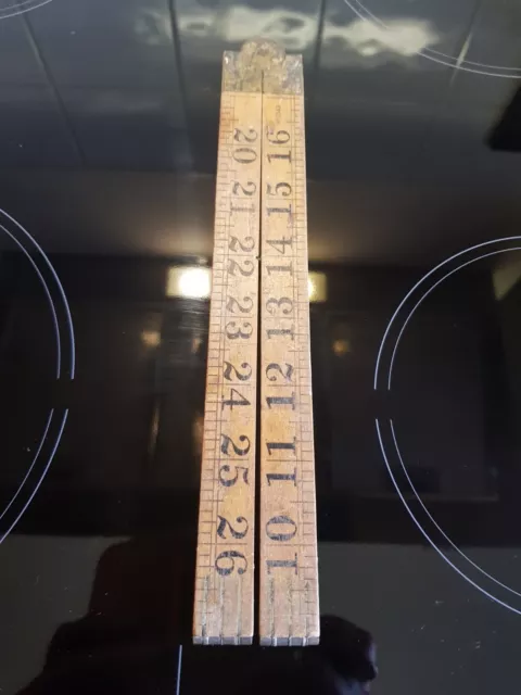 2 x Vintage RABONE Asset Folding Rule Rulers 36" & 23" Made in England Holland 2 x Vintage RABONE Asset Folding Rule Rulers 36" & 23" Made in England Holland