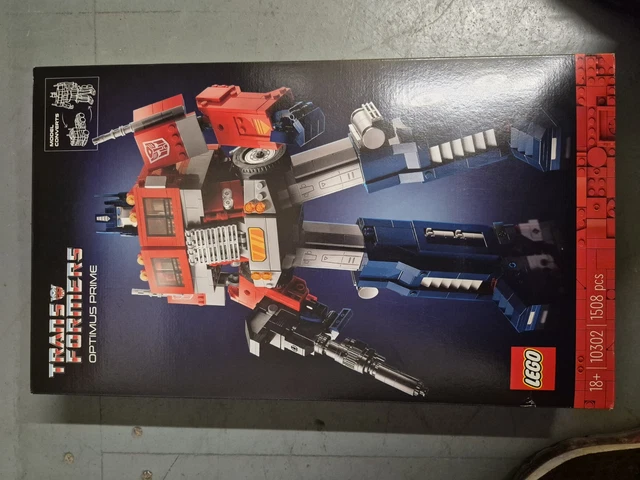 LEGO ICONS TRANSFORMERS Optimus Prime 10302 Building Kit Sealed Box £94 ...