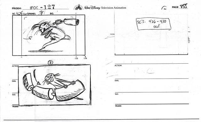 Kim Possible Script DISNEY'S KIM POSSIBLE 2002 Studio COPY Storyboard Page Walt Disney ...