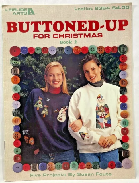 LA 1993 abotonado para Navidad 2 2364 punto de cruz residuos libro de lona de colección 9616