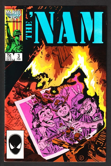 The Nam #3 Marvel Comics Book 1987 Vietnam War Military Comic