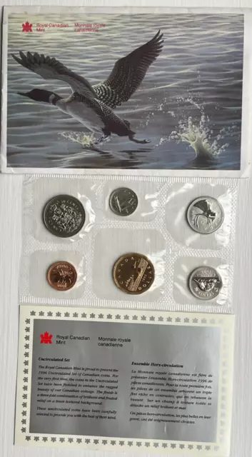 CANADA 1996 Uncirculated Royal Canadian Mint Prooflike Set Proof Like