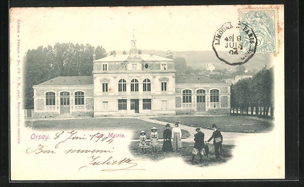 CPA Orsay, La Mairie, Facade 1904