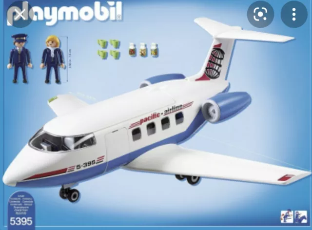 Playmobil City Action Passenger jet Plane 5395, 3185 Pacific Airline PARTS ONLY