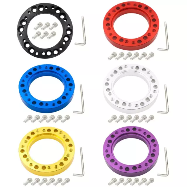 Car Steering Wheel Hub Adapter Spacer Pad W/ 6 Screws Car Parts Racing Car