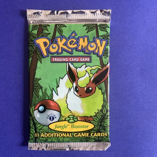BOX FRESH - Pokemon 1st Edition Jungle Booster Pack | FACTORY SEALED WOTC