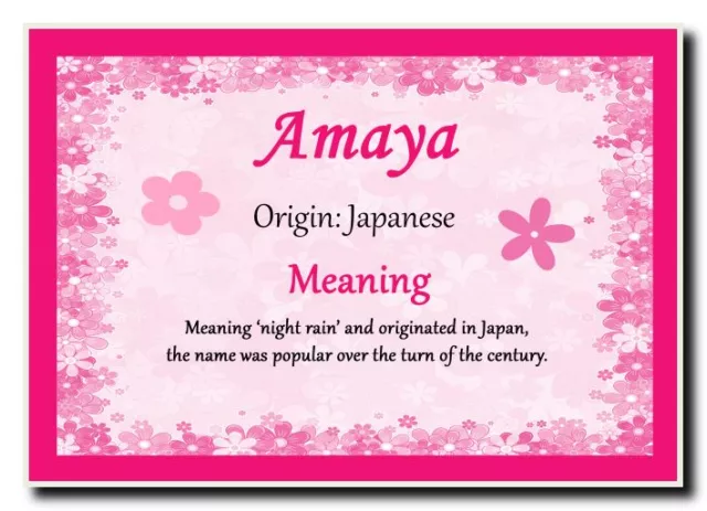 Imán jumbo personalizado nombre significado amaya