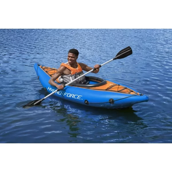 BESTWAY HYDRO-FORCE COVE Champion Inflatable Kayak+Aluminium Oar+air ...