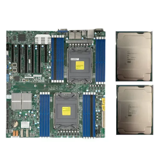 2×Intel Xeon Platinum 8360y ES CPU 36c 2.2Ghz+Supermicro X12DPI-N6 Motherboard