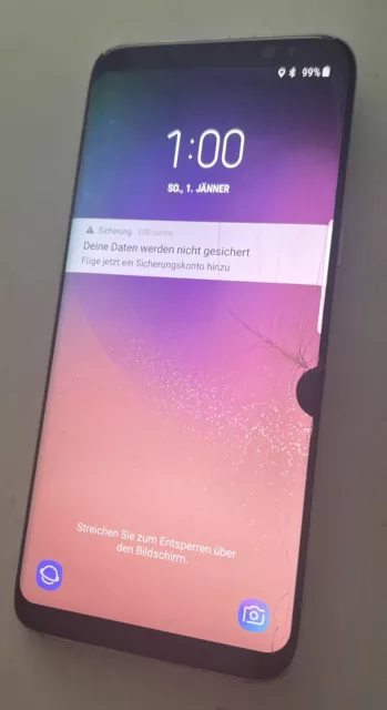 Display LCD OLED originale Samsung S8 SM-G950F schermo recupero dati con cornice