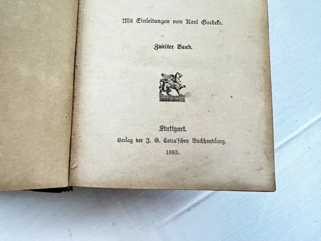 Schillers Werke Band 1-4 aus dem Jahre 1883! 3