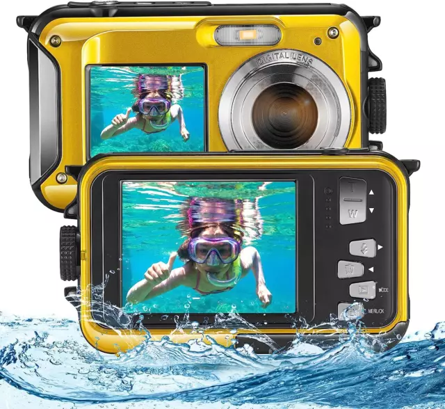 FOTOCAMERA SUBACQUEA AOMDOM, fotocamera digitale impermeabile HD 2.7K fotocamera  subacquea EUR 90,06 - PicClick IT