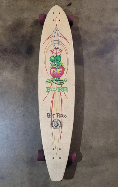 Old School RAT FINK complete Long Board MADRID hot rod skateboard deck ED ROTH Old School RAT FINK complete Long Board MADRID hot rod skateboard deck ED ROTH