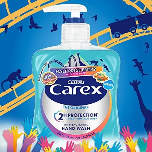 Carex Original Antibacterial Hand Wash Clean & Protect Hands Bulk Buy Pack of... 2