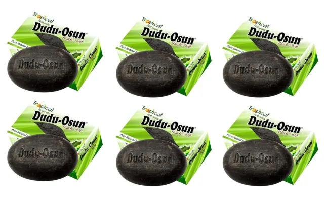 Dudu Osun Afrikanische Schwarze Seife, 150 G, Natürlich Und Rein, 6 Stück