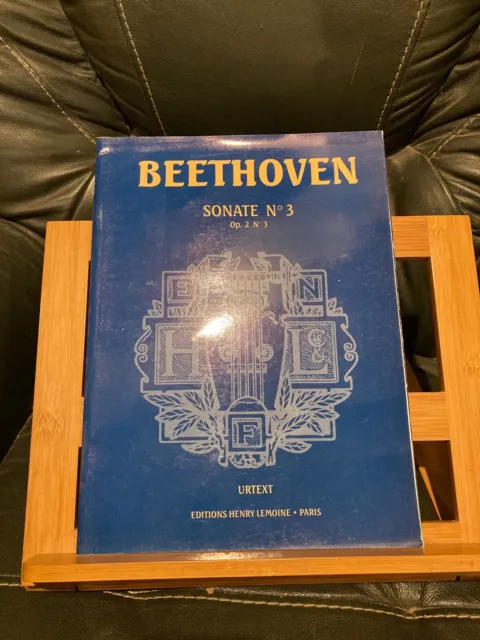 Beethoven Sonate pour piano opus 2 n°3 partition urtext éditions Lemoine