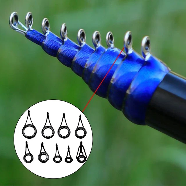 Kit 75 Anneaux De Guidage Pour Canne à Pêche - 8 Tailles Différentes Avec Boîte De Rangement