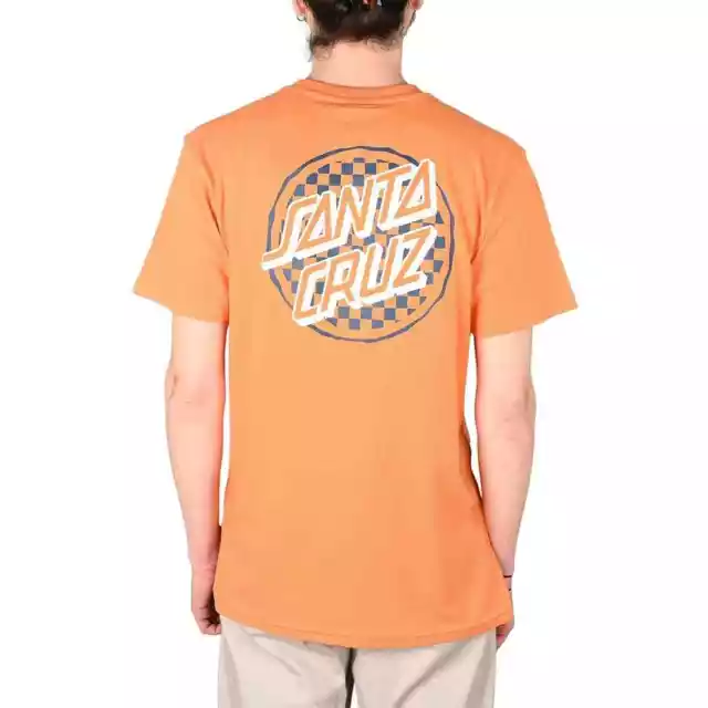 Santa Cruz Breaker Check Opus Dot S/S T-Shirt - Apricot