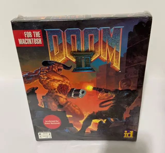 Doom 2 II Big Box FACTORY SEALED Mac Macintosh 3.5 Floppy PC Game NEW RARE