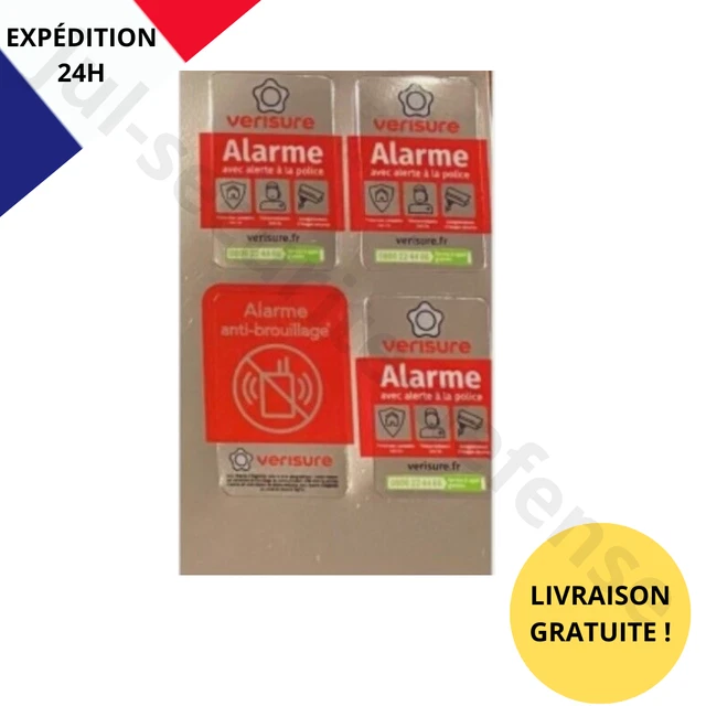 Pack De 3 Autocollants D'alarme VERISURE - Modèle 2026 - Neuf - Pour Dissuasion - Fabriqué En France