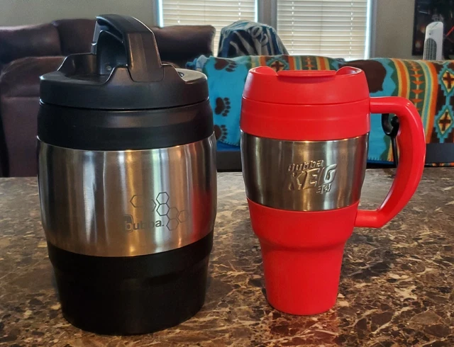 (2) Bubba Classic Insulated Mug Travel Hot Cold 34oz  & 72oz Pink (Great Shape)