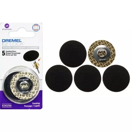 Dremel EZ Lock™ Sanding Discs, 120 grit EZ412SA (5 pac)