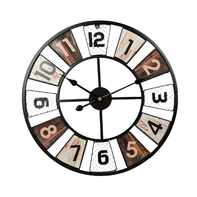 Creative Grande Horloge Murale Horloges Murales 24 Pouces Circulaire Cadre En 2