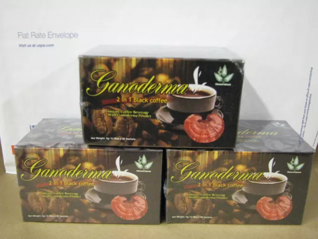 Ganoderma Coffee 2-1 Classic Black Healthy Coffee - 60 pks ship saver