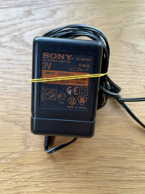 Chargeur Secteur 6V Pour Lecteur Minidisc Sony MZ-R50 - Adaptateur AC/DC, Câble 110cm