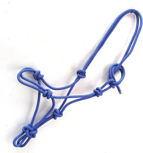 PP Horse Rope Halter Control Head Collar Natural Horsemanship 16 Colors (Blue)