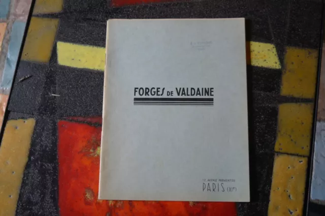 Ancien Catalogue Forges de Valdaine Outils Forval Outillage Quicaillerie 1954