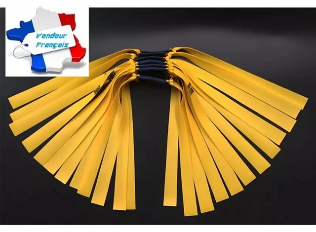 ELASTIQUE PLAT POUR Lance Pierre Fronde Slingshot chasse pêche jeux EUR