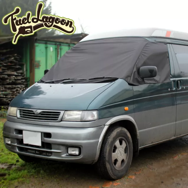 Mazda Bongo Window Screen Cover Wrap Black Out Blind Camper Van Frost White 2