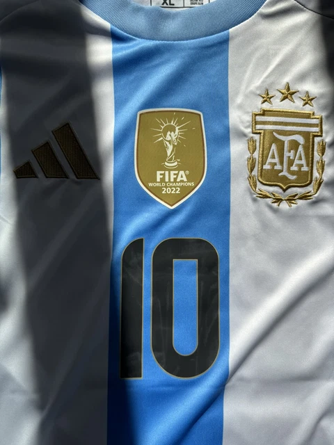 Maillot De Football Argentina Lionel Messi 2013/2014 - Taille M, Adidas, Match Pays-Bas Vs Argentine 2014