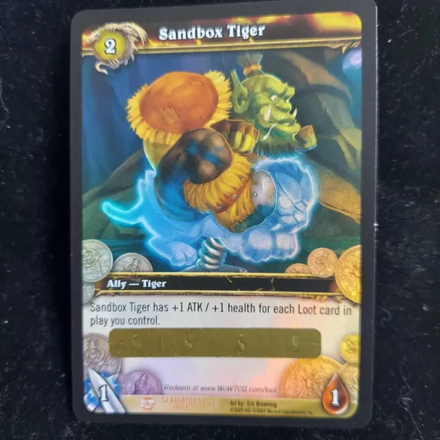 World of Warcraft TCG: Sandbox Tiger Loot Card Unscratched