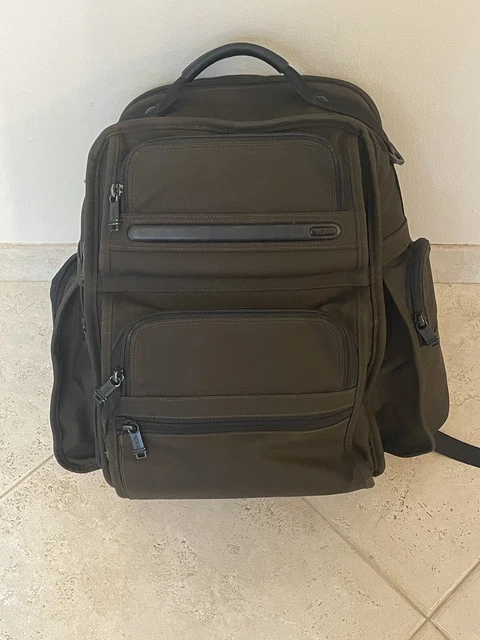 Tumi Alpha  Brief 15" Laptop Backpack - Browm, Pre-owned